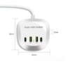 Imagine Incarcator de birou portabil 40W cu 4 porturi usb, 2 X PD, 2 X USB C, pentru iPhone 13 Pro Max/13 Pro/13 Mini, iPad Pro, telefoane mobile Galaxy Samsung