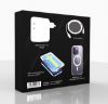 Imagine Set 4 Bucati, Incarcator 50W Dual PD Usb-C Pentru Iphone 13 Pro Max , Husa Magsafe Transparenta, Cablu Incarcare Lightning - USB-C, 2m, Folie De Protectie Din Sticla Premium Cu Instalare Kit